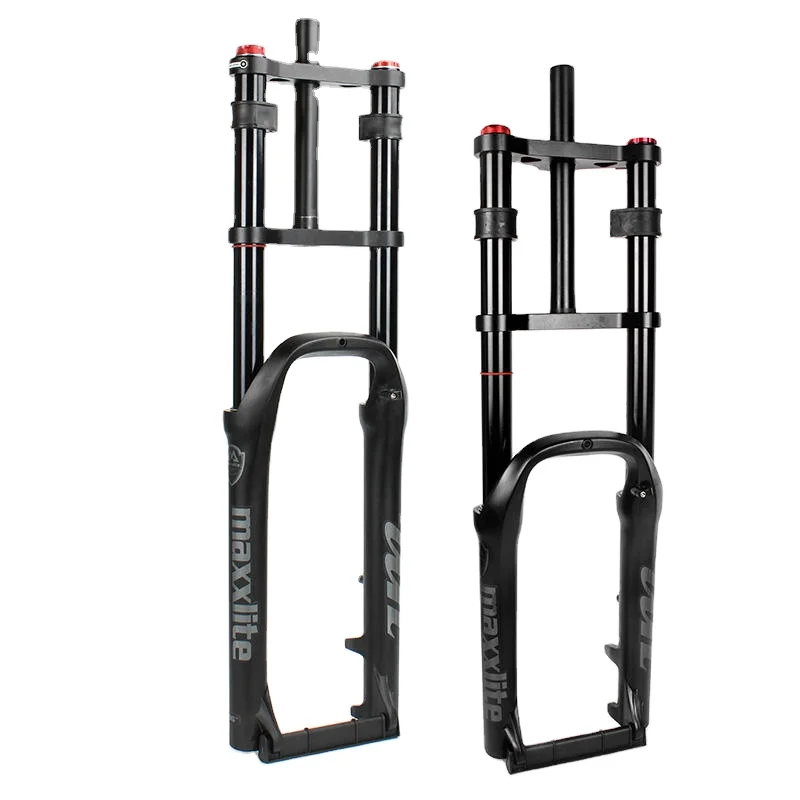 Fourche Suspension Pneumatique VTT 20/26 Pouces - Inversée Double épaule - Garantie 2 Ans