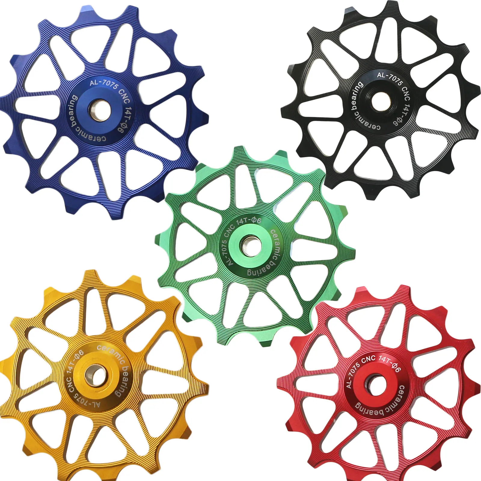 Fiets achterderailleur, keramisch lager, jockeywiel, smalle Fiets achterderailleur, keramisch lager, jockeywiel, smalle