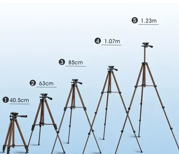 Weifeng WT-3130 Aluminum Lightweight Tripod Adjustable Compact Tripod High Quality Cheap Tripod for Camera iphone detail image