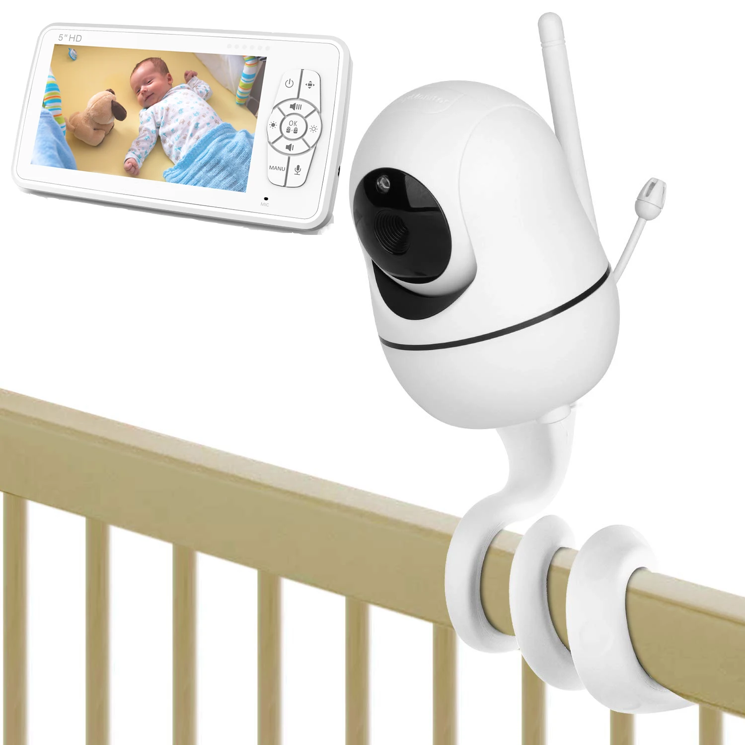 2020 Latest Inch 1080P Baby Monitor, Baby Camera, Baby Monitor