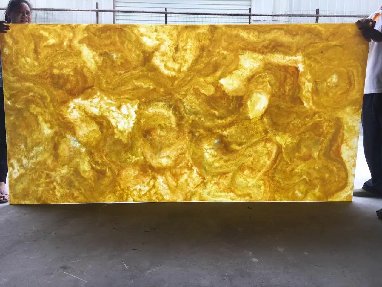 Artificial Stone Acrylic Resin Panel Backlit Translucent Stone Wall Panel