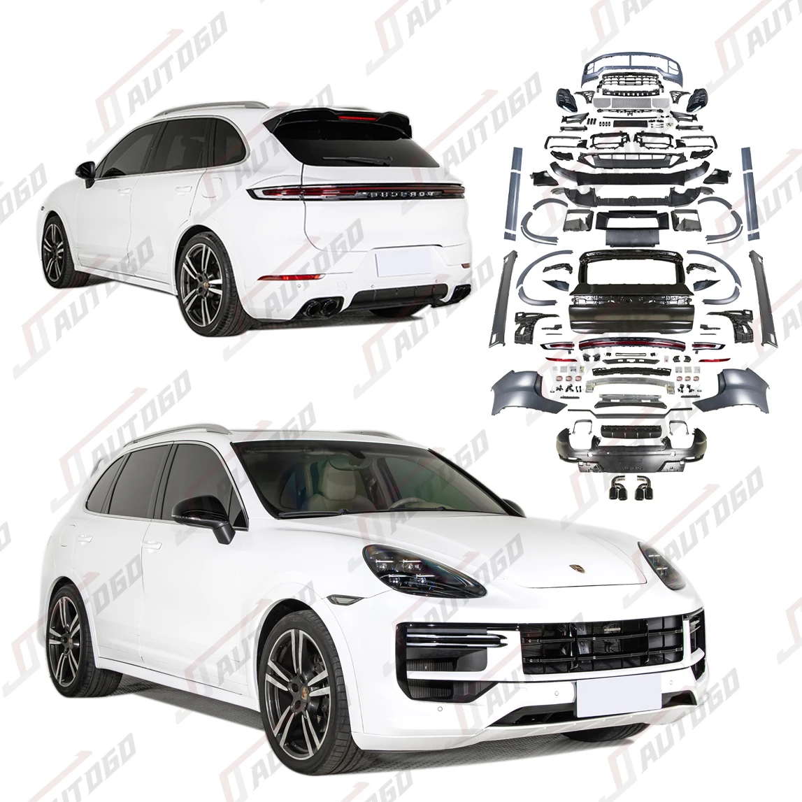 2025 New Design Facelift Refit Retrofit Old to New Body Kit for Porsche Cayenne 958.1 2011 2012 2013 2014 Upgrade to 2024+ 9Y0.2
