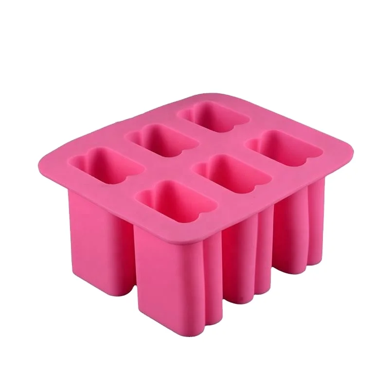 Flexible Rectangular Loaf 6 Cavity Silicone Industrial Soap Molds