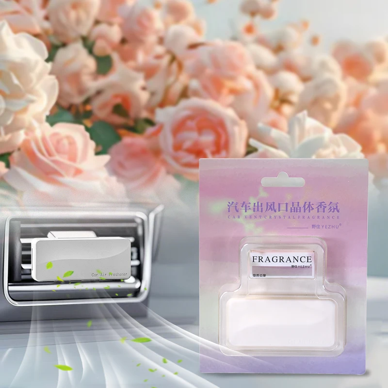 Custom Private Label Fragrance Car air Freshener Solid Perfume Vent Clip Diffuser Durable Scent Diffuser