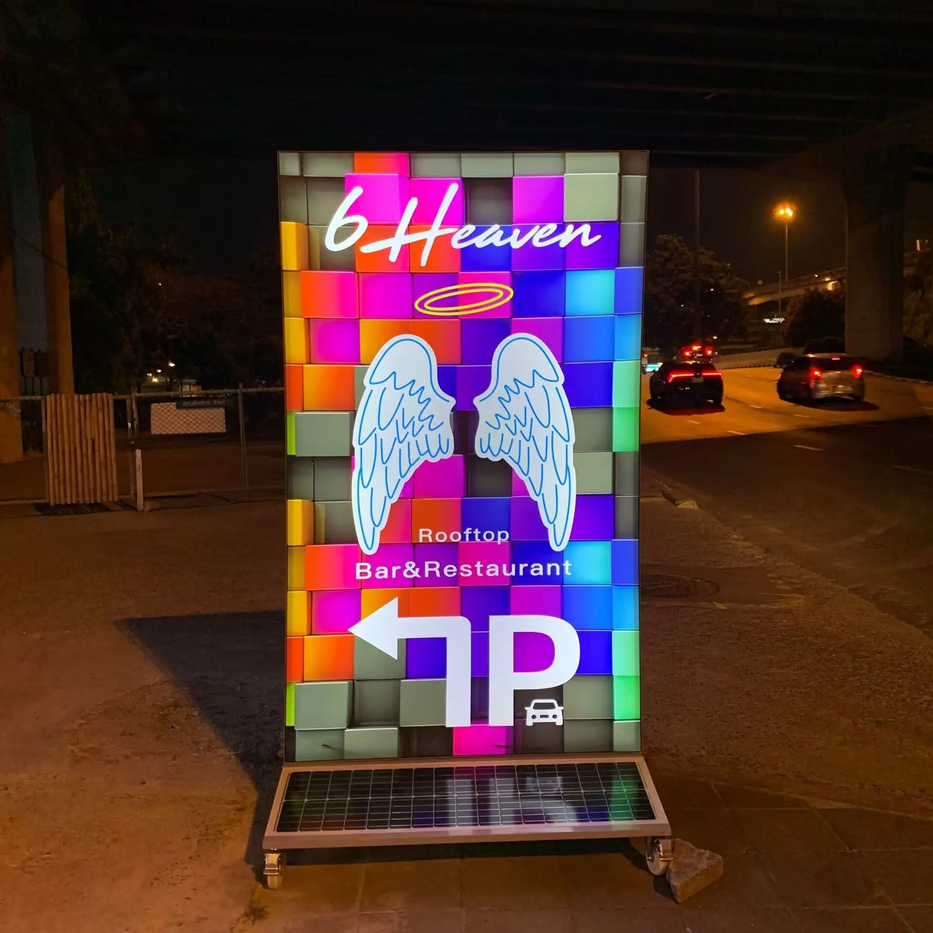 Double Side Free Standing Outdoor New Rechargeable Advertising Solar Powered Photovoltaic Panels LED Light Box