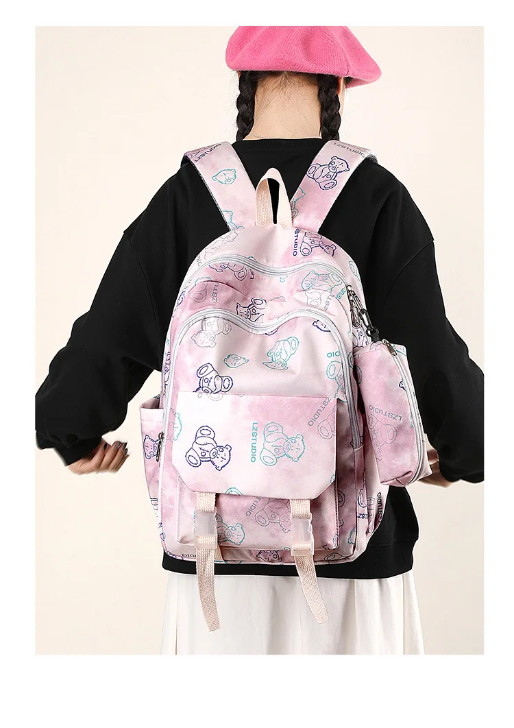 Hot New College Students Teenager Campus High Quality Cute Shoulder Bag Girls' School Bag Large Capacity Casual Travel Bag