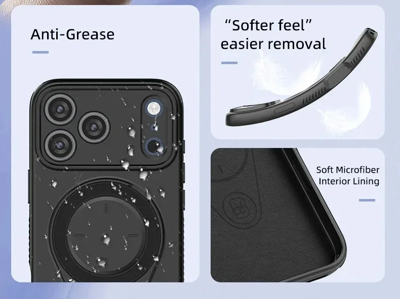 product for iphone 17 pro max kickstand case drop proof  shockproof tpu phone cover support magnetic car mount multiple colors-10