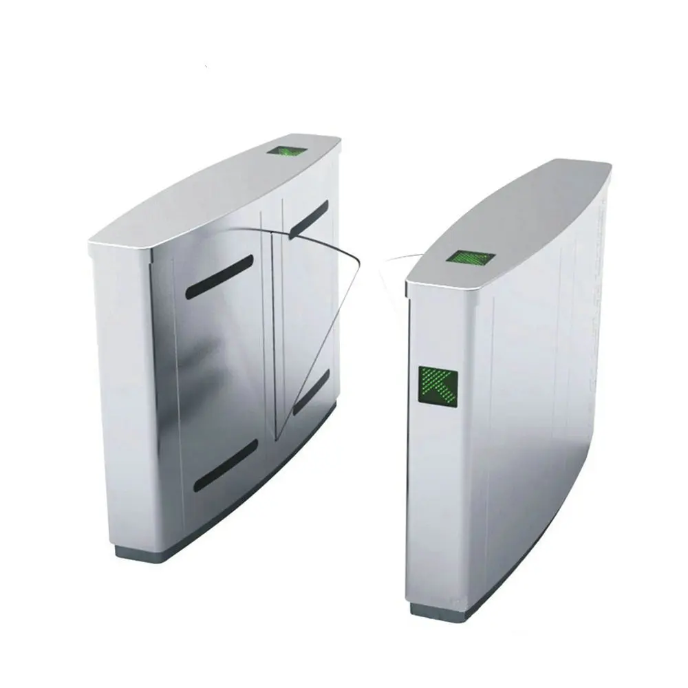control system glass door high speed automatic flap turnstile