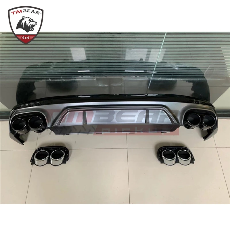 Rsq5 Style Body Kits Rear Diffuser With Exhaust Pipe For Audi Q5 2019