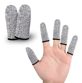 Finger Cots Cut Resistant Protection Finger Sleeve Gloves Life Extender for Kitchen Work Sculpture Anti-Slip Reusable