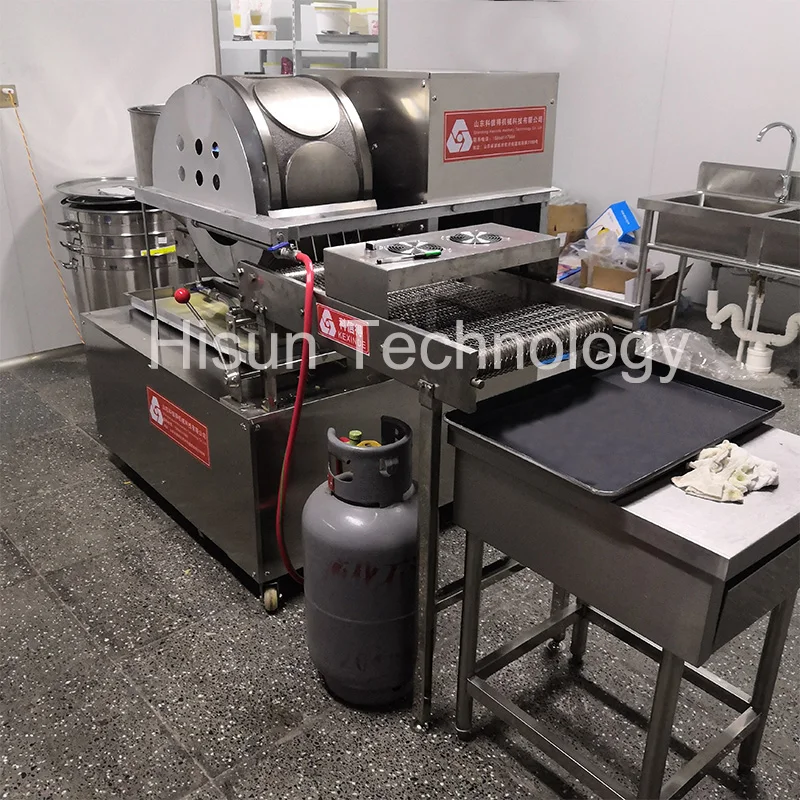 Automatic Commercial Spring Roll Ethiopian Enjera Making Machine Injera Maker