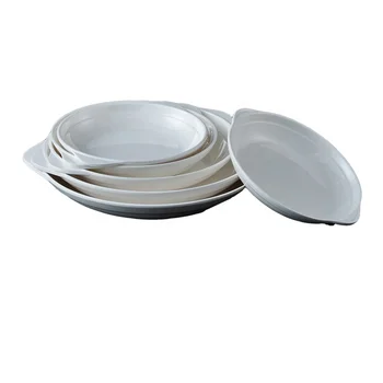 Factory Wholesale Restaurant and Home dinnerware cheap bulk white melamine deep plate