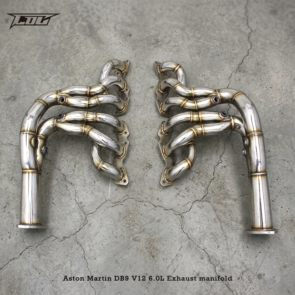 1 Sport Exhaust Manifold Header For Aston Martin DB9 V12 6.0L 2012-2016 SS304 Exhaust System