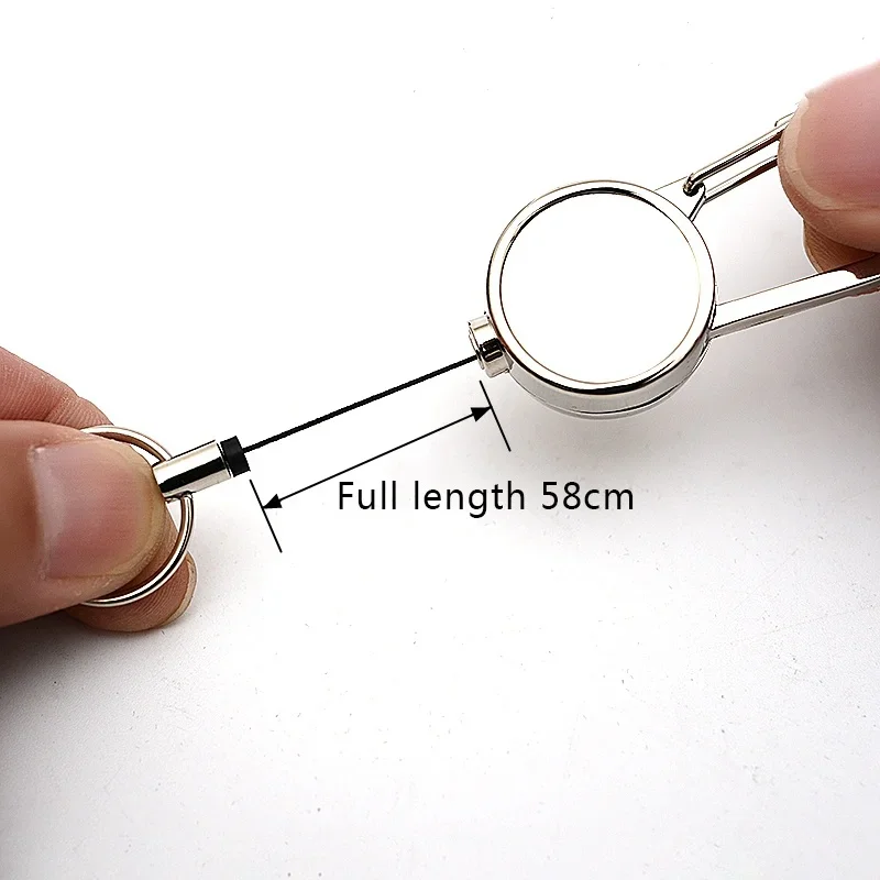 Outdoor Telescopic Wire Rope Key Anti-Theft Keychain