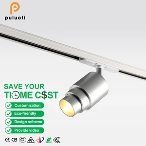 Latest Commercial Zoomable Linear Rail LED Magnetic Track Light Adjustable Beam Angle OLED Electric Spotlight Fixture COB Chip
