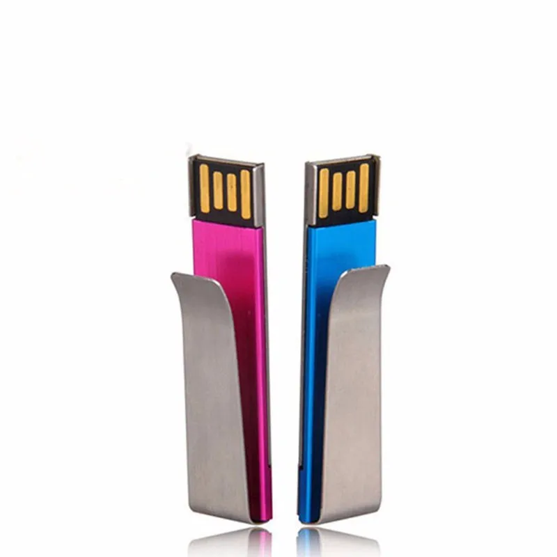  128MB Custom USB Flash Drives Personalized with Your Logo - for  Promotional Use - Swivel - Blue Body/Silver Clip - 20 Pack : Electronics