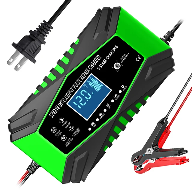12V12A/24V6A  lead acid battery charger  Auto Motorcycle Intelligent Repair Charger Universal Battery Charger