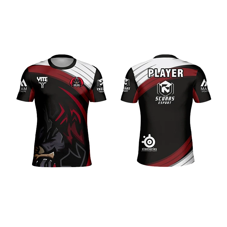 Maglie personalizzate eSport sublimazione OEM su misura in Cina