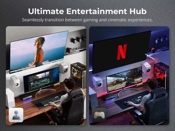 Displayport Kvm Switch 2-port Für Zwei Monitore Und Zwei Pcs Usb 3.0_voghion.com