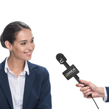COMICA HRM-C Video/News Audio Capture Microphone Dynamic Omnidirectional Microphone for Reporter/anchor/host detail image