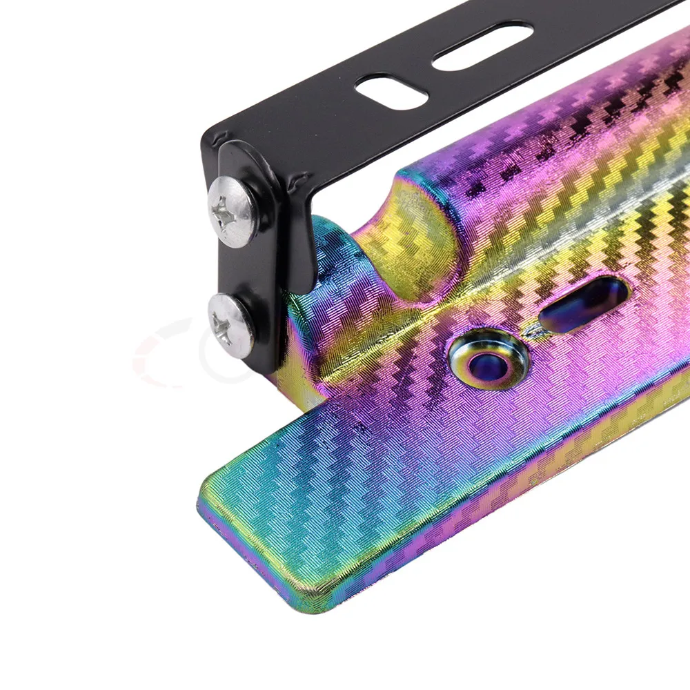 UniversalCarbon Car JDM Styling  Rotating Number Plate Adjustable Bracket Racing License Plate Frames Tag Holder