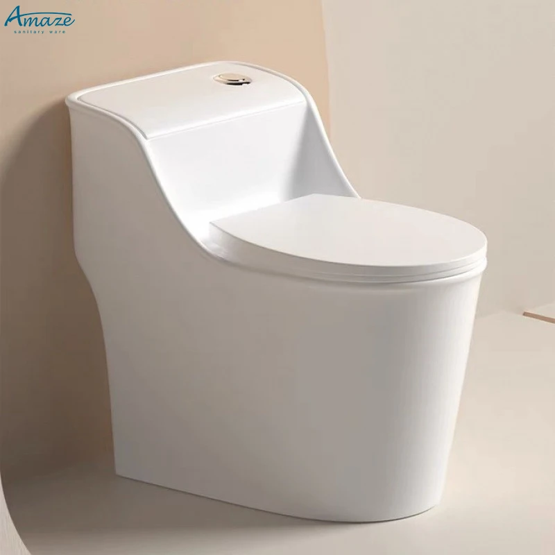 Amaze light luxury modern creative small household flush toilet custom color bathroom siphon type ceramic toilet