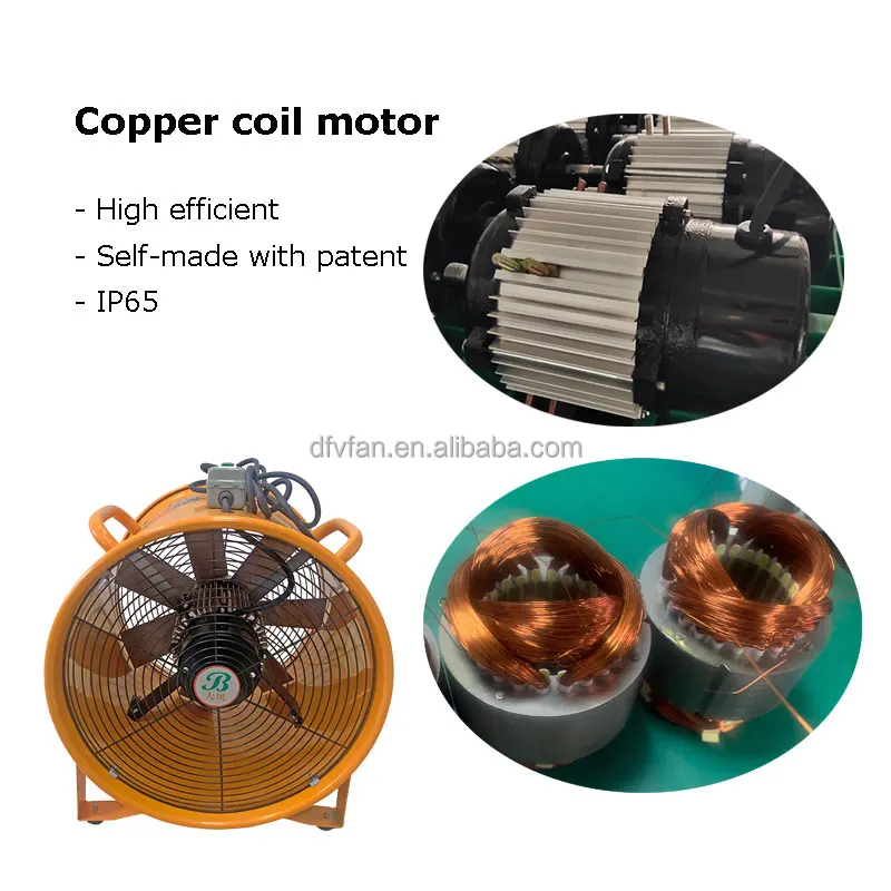 Industrial Portable Axial Fan, 10600CFM, 2200W, 600mm, 7-Blade - detail 6
