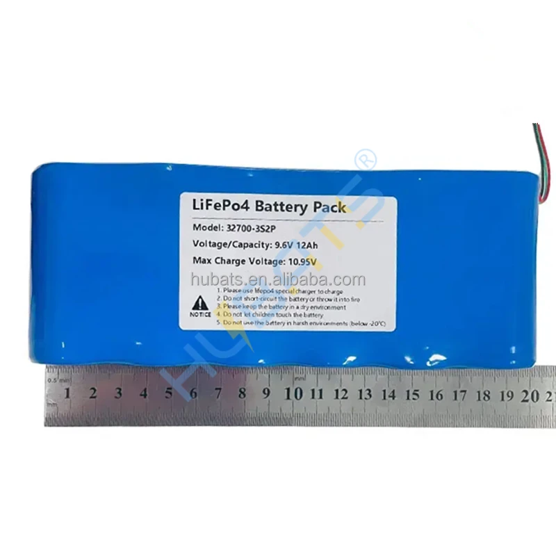 12000mAh 9.6V LiFePO4 32700 Battery with XT60 Plug for Solar Light