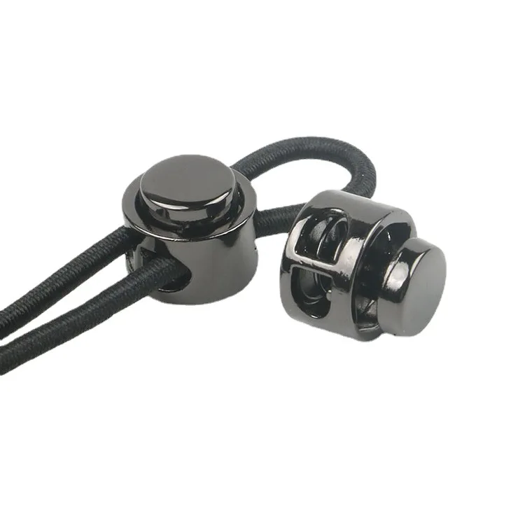 Garment Accessories Toggle Cord Custom Logo Adjuster Stopper Tali Zinc Alloy Cord Locks Elastic Stopper Cord Stopper Metal