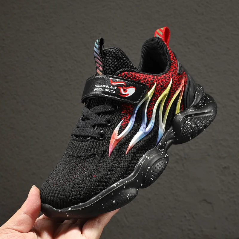 Детские кроссовки для мальчиков и девочек дышащие летняя спортивная обувь прогулок