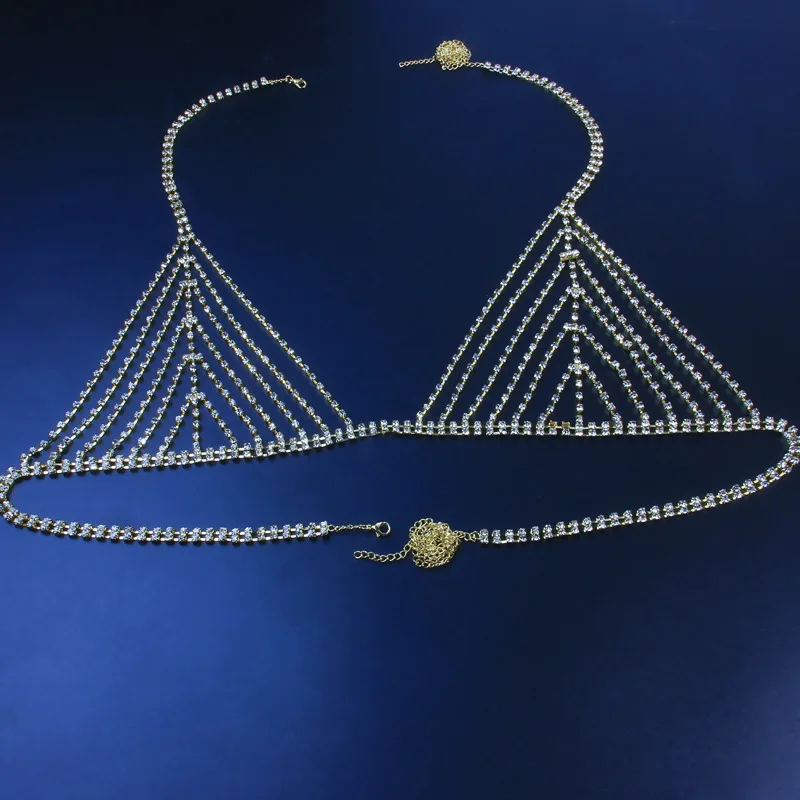 Sexy Crystal Body Chain Underpants Jewelry Underwear Thong Tassel