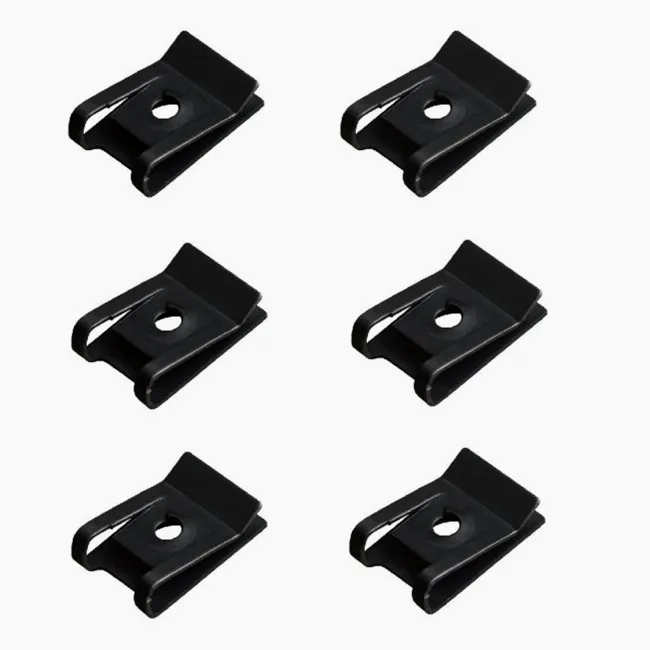 Kit Assortito Clip A U Per Auto – 110 Pezzi In Acciaio Zincato, Viti E Dadi Per Fissaggio Pannelli Portiera E Paraurti, 4 Misure (N.6,8,10,12)
