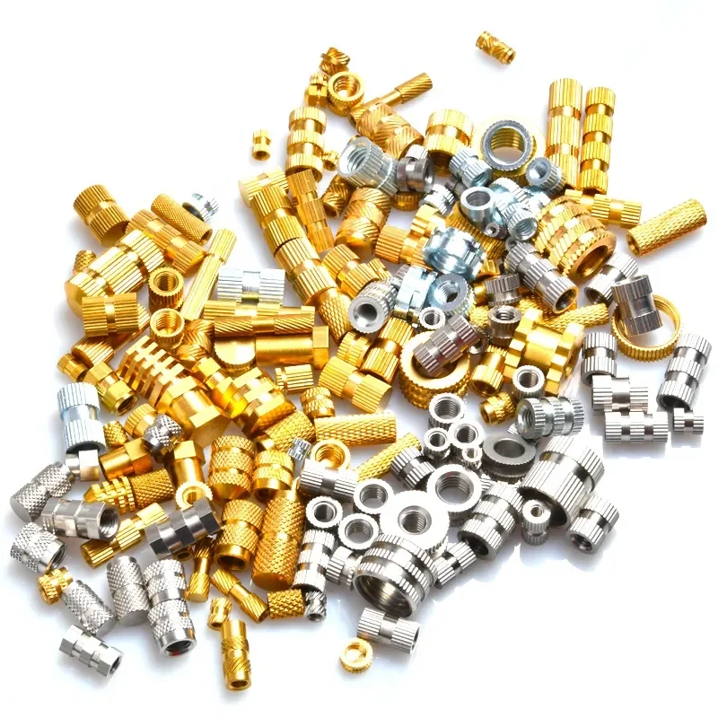 Din16903 M3M4M5 Brass Threaded Inserts Embedded Screw Nut for Plastic ...