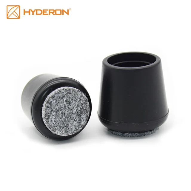 Hyderon 10mm 20mm 28mm 30mm Round Chair Leg Covers Floor Protector Rubber Plastic Chair Leg Caps Chair Leg Covers for Pipe