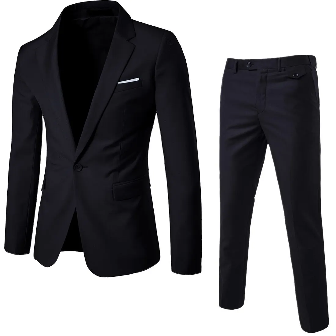 NEW Fashion Summer Thin Formal Set Plus Size for Men Is Slim 3 Piece Suit Wedding Party Suit Pants Mens Slim Fit Blazer