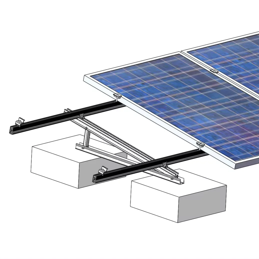 Popular Triangle Folding Tripod Solar Fixed Triangle Mounting Bracket Flat Roof Solar Panel Energy Bracket