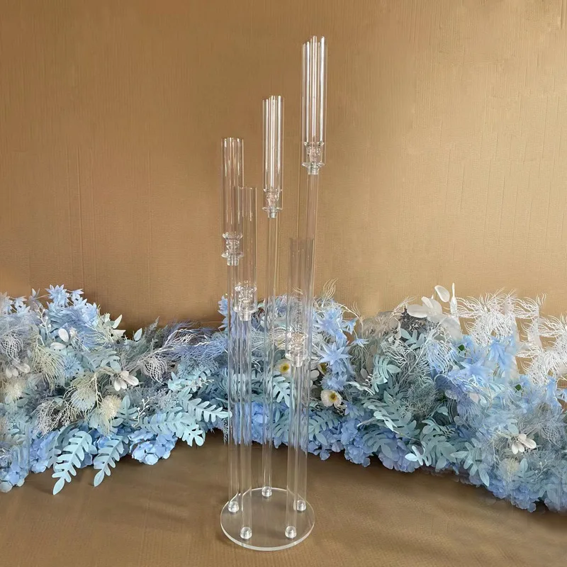 Clear Acrylic Candle Holder Centerpieces Wedding Acrylic Candle Holder Wedding Decoration Table