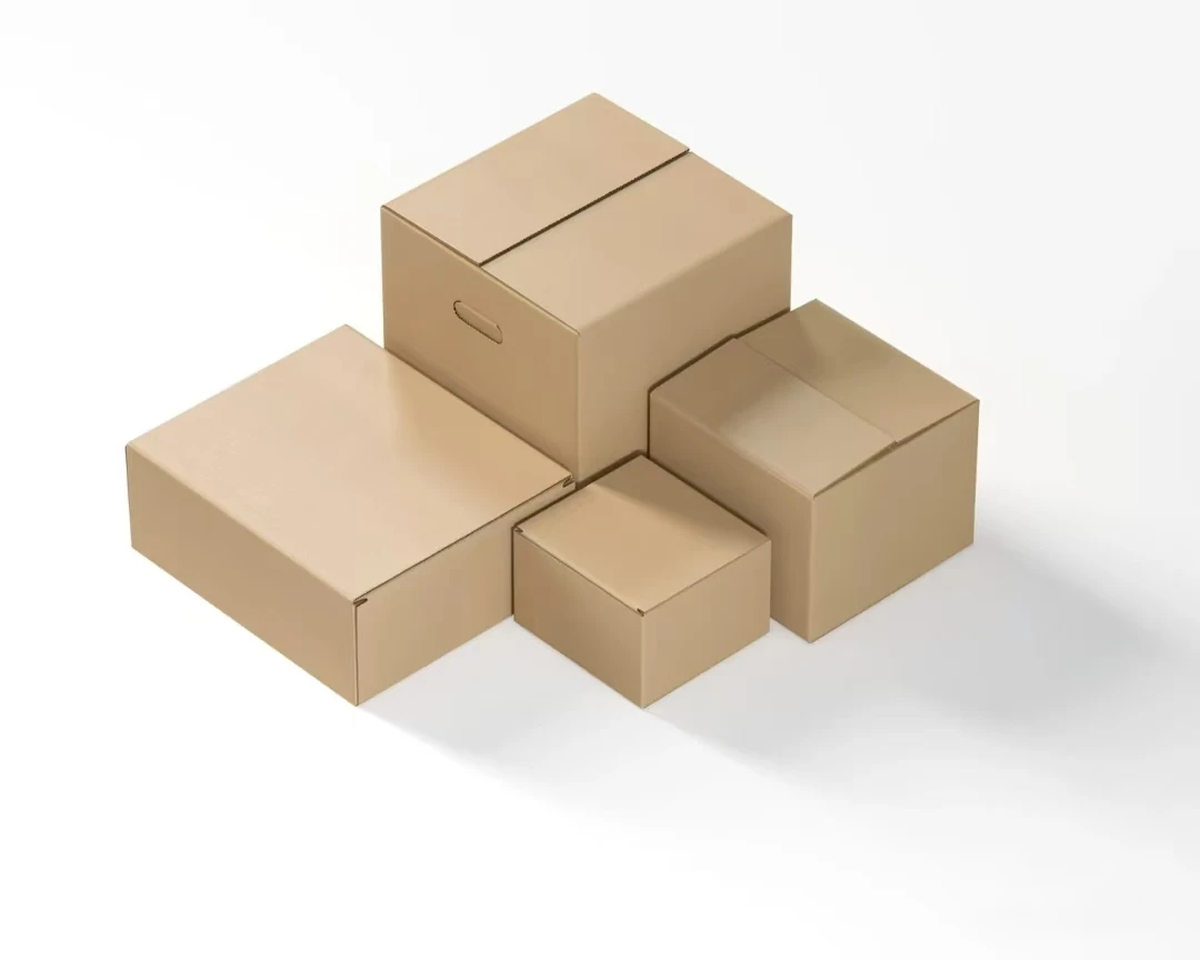 Papper Carton Customizable Logo Design Kraft Paper Cartons High Strength Recycled ...