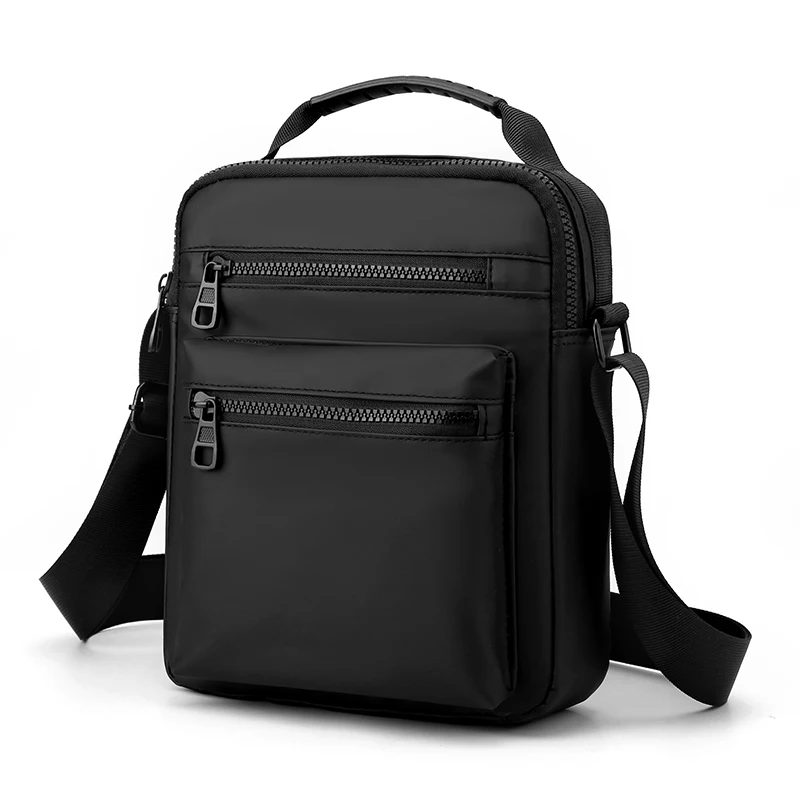 Sac Bandoulière Homme Imperméable En Nylon - Sacoche Messager Multifonction 30x25x10 Cm - Pour IPad 11", Travail, Voyage