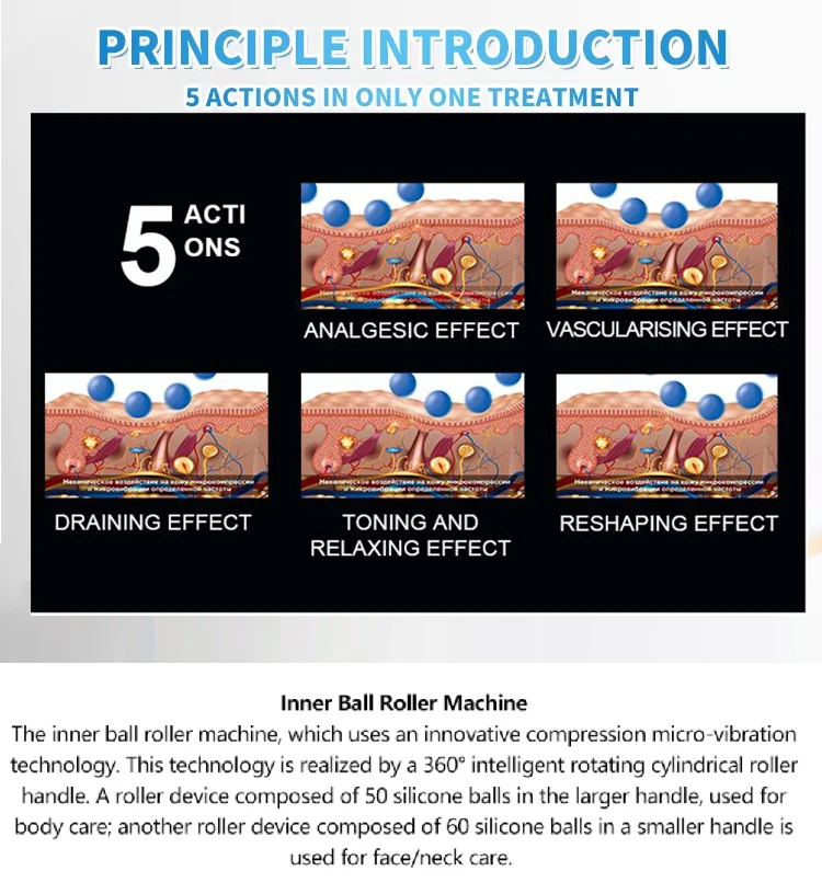 <h3 class="features--headline">Features and benefits</h3> <ul> <li><strong>High-Performance Cellulite Removal</strong>: Effectively smooths out uneven skin and visibly diminishes the appearance of cellulite, leaving clients with a toned and contoured silhouette.</li> <li><strong>Multi-Level Intensity Settings</strong>: Customizable to cater to various skin types and treatment areas, from gentle facial massages to deep-tissue body sculpting.</li> <li><strong>Enhanced Lymphatic Drainage</strong>: Promotes natural detoxification by improving circulation and boosting metabolic activity, reducing fluid retention and bloating.</li> <li><strong>Relaxing, Painless Treatment</strong>: Combines therapeutic massage with cutting-edge technology to deliver a soothing experience that feels indulgent yet transformative.</li> </ul> <hr /> <span class="tw-text-2xl tw-font-bold" style="color: #99ccff;">1 YEAR WARRANTY + 3 YEAR TECH SUPPORT</span> <span class="tw-text-2xl tw-font-bold" style="color: #99ccff;">30 DAY MONEY-BACK AND <a href="https://salonmachines.com/refund_returns/">RETURN POLICY</a></span> <span class="tw-text-2xl tw-font-bold" style="color: #99ccff;">FREE WORLDWIDE SHIPPING <a href="https://salonmachines.com/shipping-policy/">SHIPPING POLICY</a></span> <span class="tw-text-2xl tw-font-bold" style="color: #99ccff;">PROFESSIONAL BEAUTY <a href="https://salonmachines.com/">SALON MACHINES</a> EQUIPMENT</span> Professional Endospheres Cellulite Reduction & Body Contouring Machine
