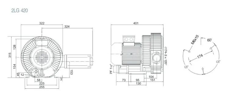 Ring Blower, 3hp, 380V, 150m3 - detail 6