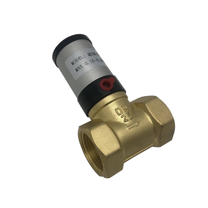 Q22DH Series Two Way Two Position  Brass Body Pneumatic Control air Solenoid  Control Valve