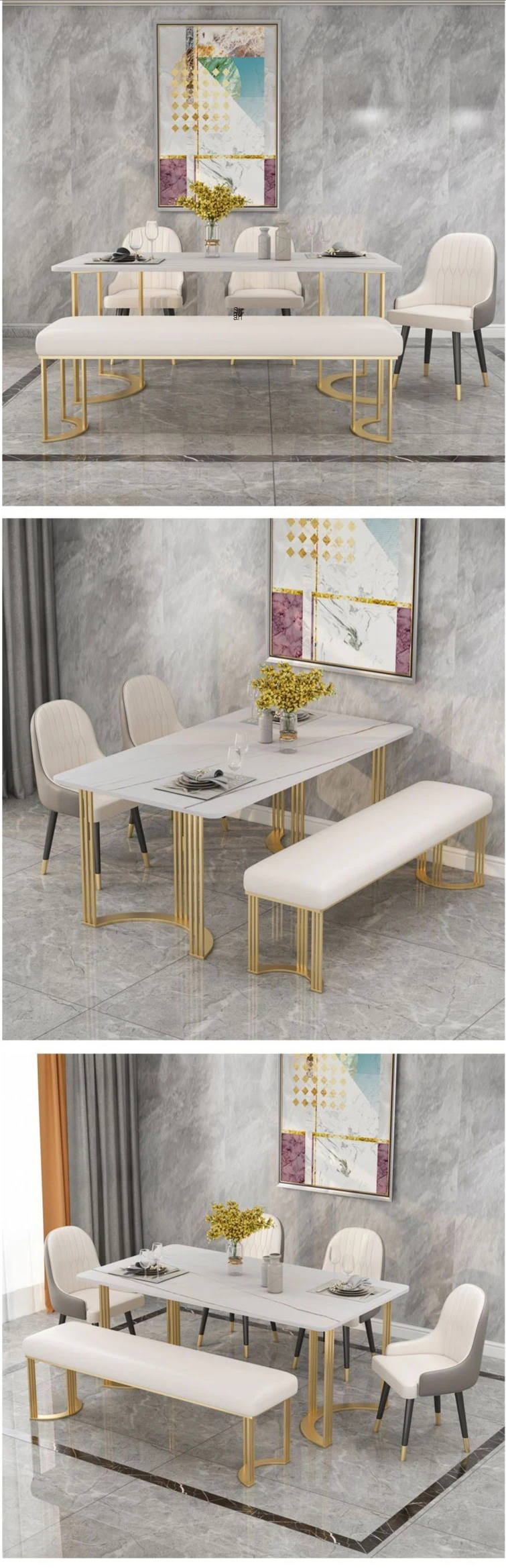 New Material Marble Set 6 Seater Dining Table