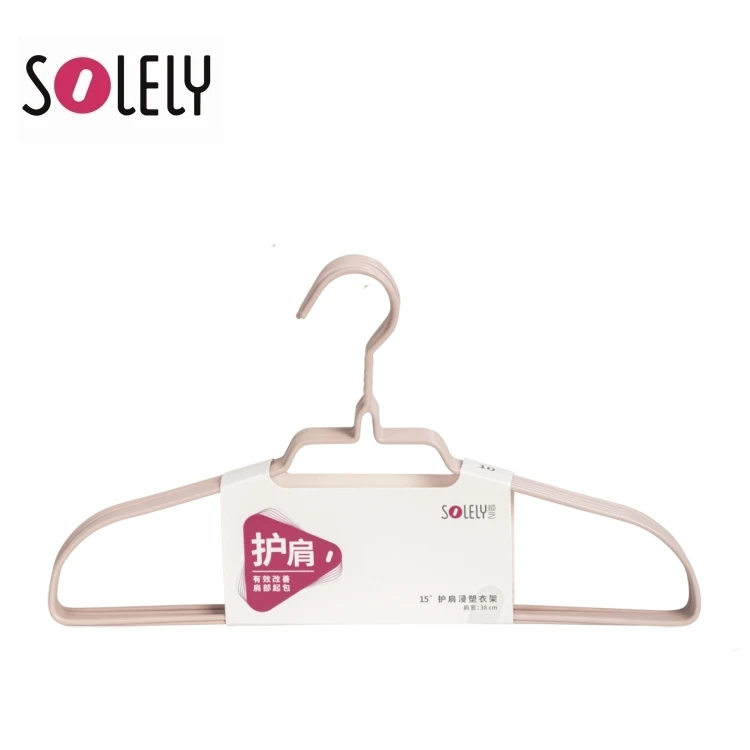 SOLELY 10PCS 15'' Plastic Anti-slip design Hanger Wrinkle-free for clothes