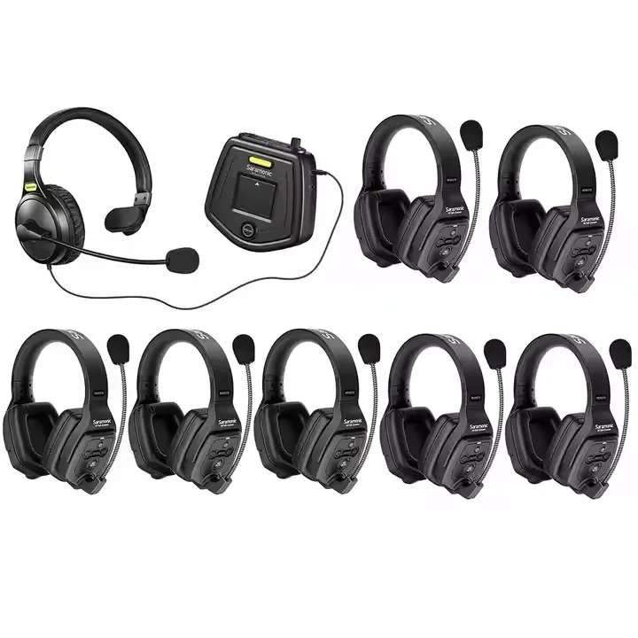 Runpu USD1388 Free Ship Saramonic Witalk WT8D Full Duplex Communication Wireless Headset System Marine Duplex Intercom Headsets