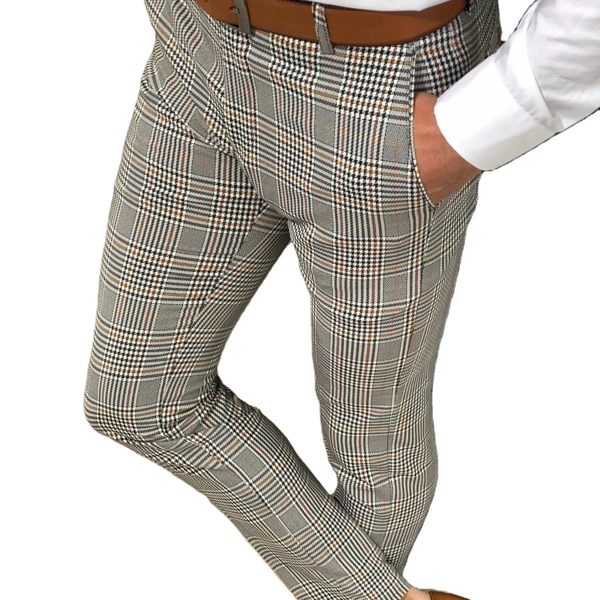 Shop Our New European and American Men's Plaid Business Trousers