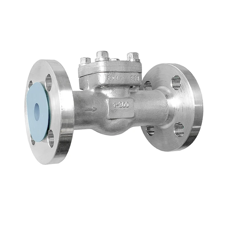 Monolithic forged stainless steel F304 lifting swing ball check valve integral flange 1''  c