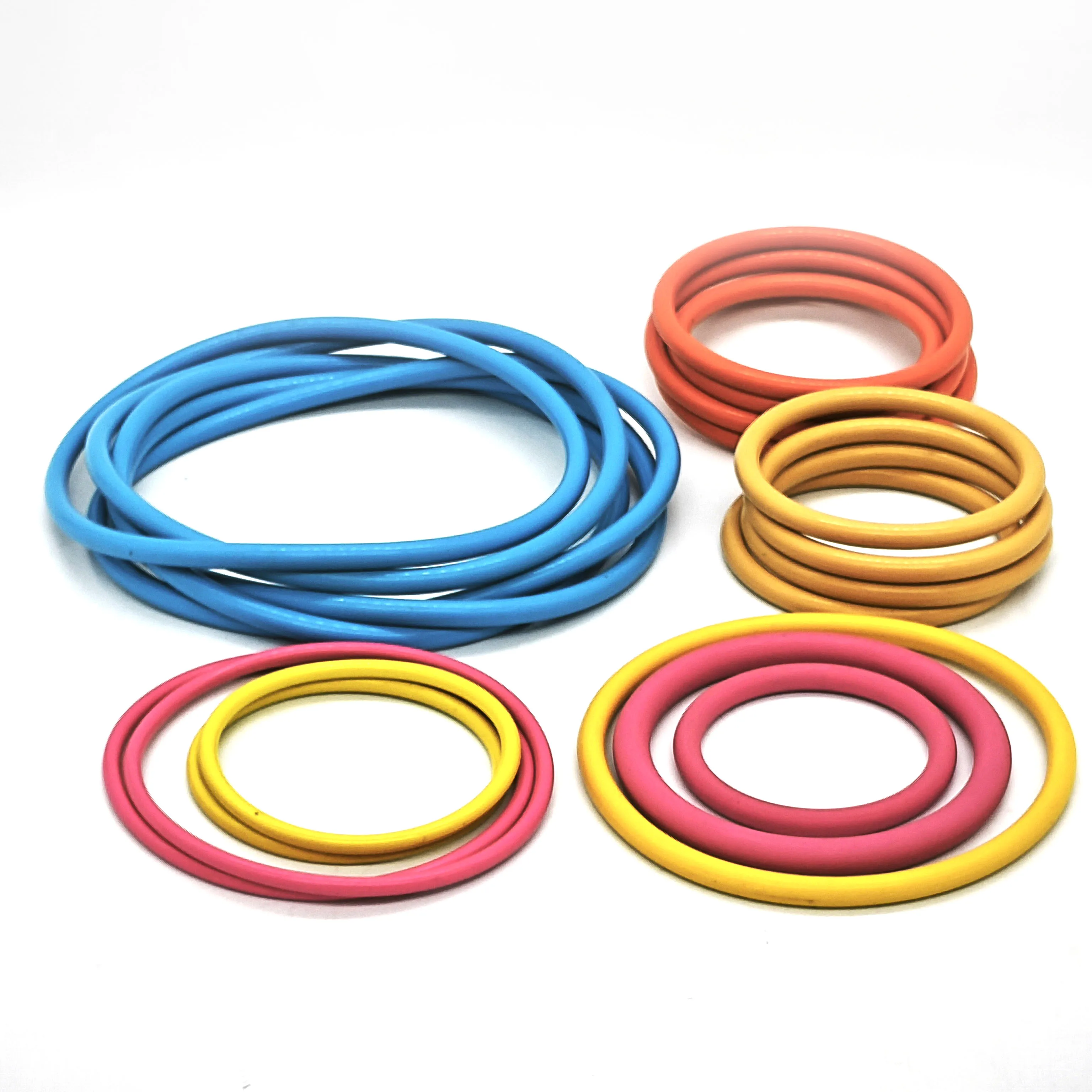 Custom Colors All Sizes 40~95 Shore A Hardness FKM Rubber O Ring Seal for Oilfield And Gas Industry