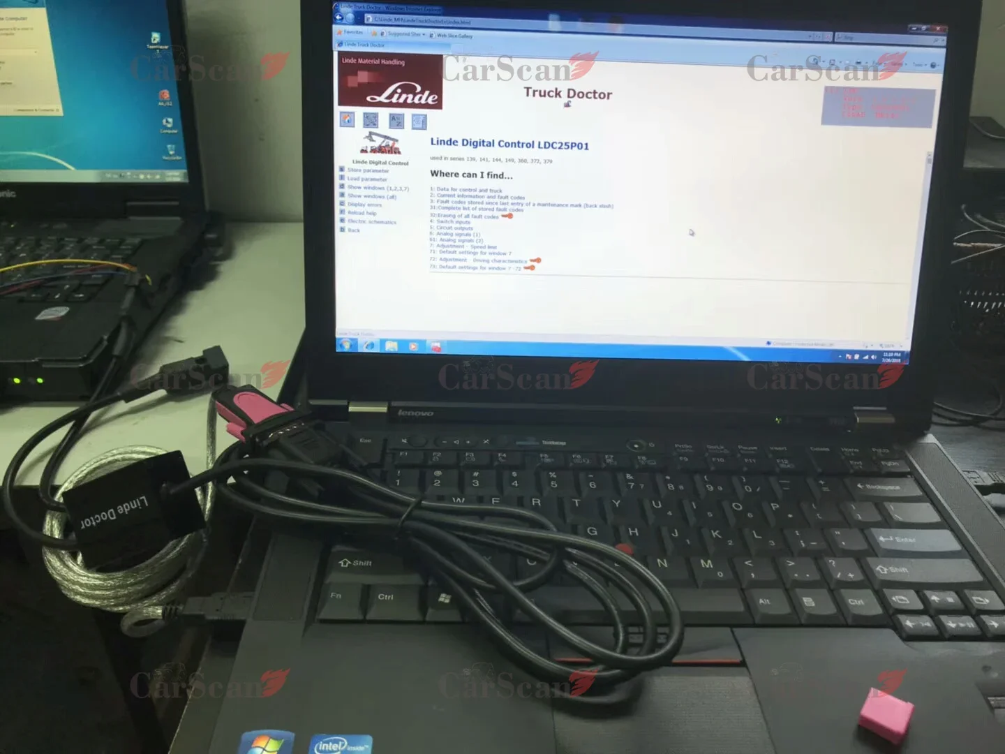 Forklift Linde Canbox Doctor Diagnostic scanner  Pathfinder Software LINDE LSG Linde Forklift Truck Diagnostic Tool
