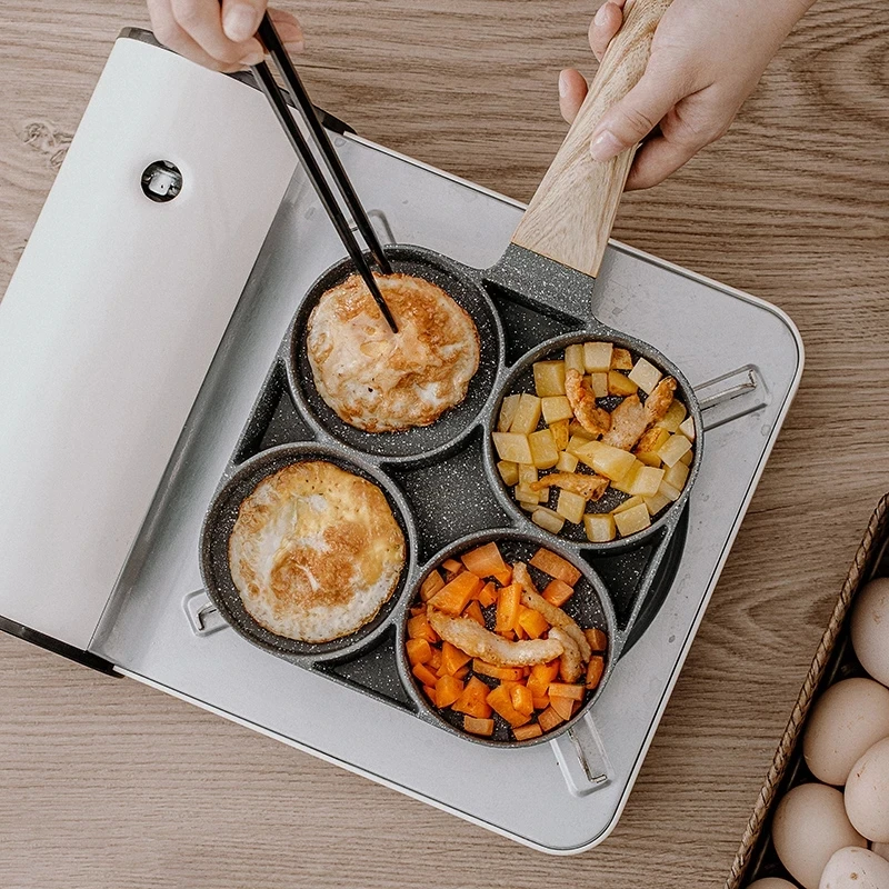 Высококачественная многофункциональная Сковорода из алюминиевого сплава кухонная посуда с антипригарным покрытием